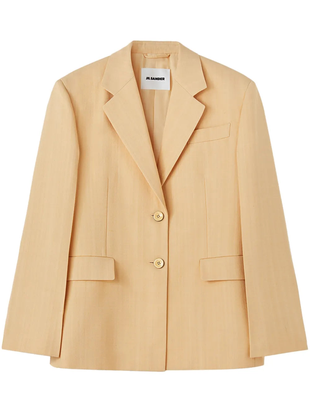 Single-Breasted Crepe Blazer
