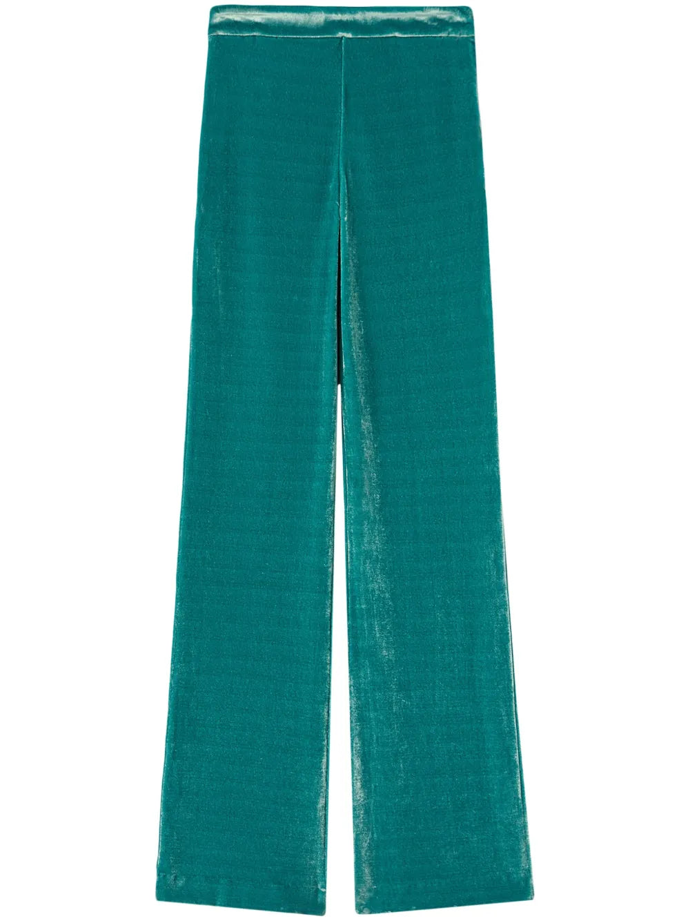 Velvet Straight-Leg Trousers