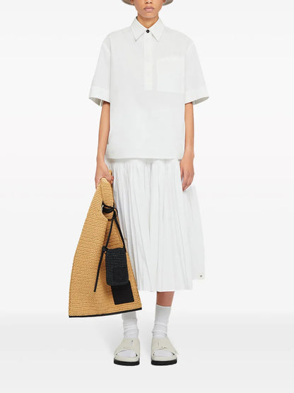 Pleated Midi Skirt