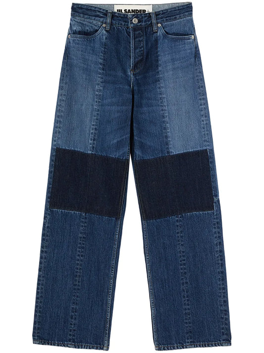 Straight-Leg Cotton Trousers