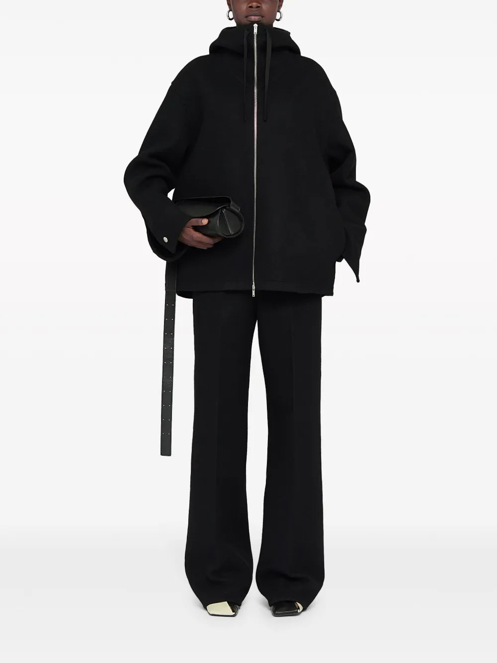Hooded Virgin Wool-Blend Jacket