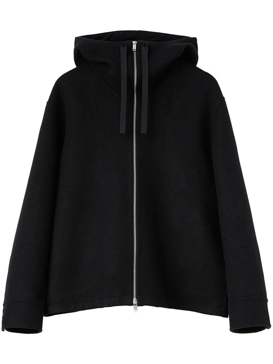Hooded Virgin Wool-Blend Jacket