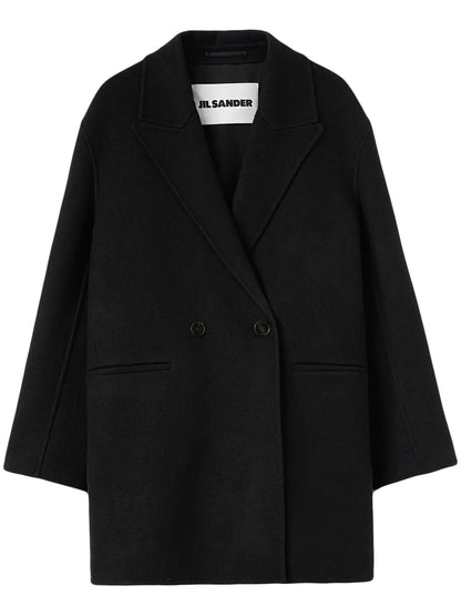 Double-Breasted Virgin Wool Coat