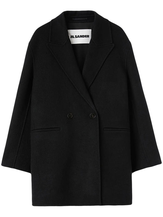 Double-Breasted Virgin Wool Coat
