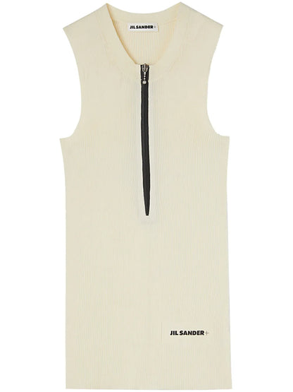 Logo-Print Fine-Ribbed Tank Top