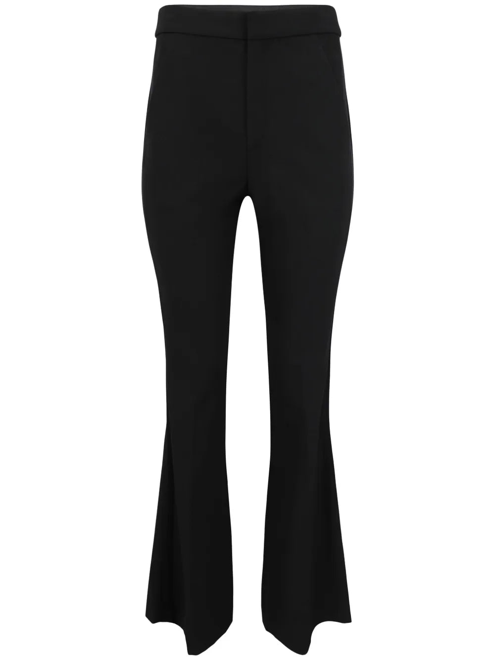 Mid-Rise Flared Trousers