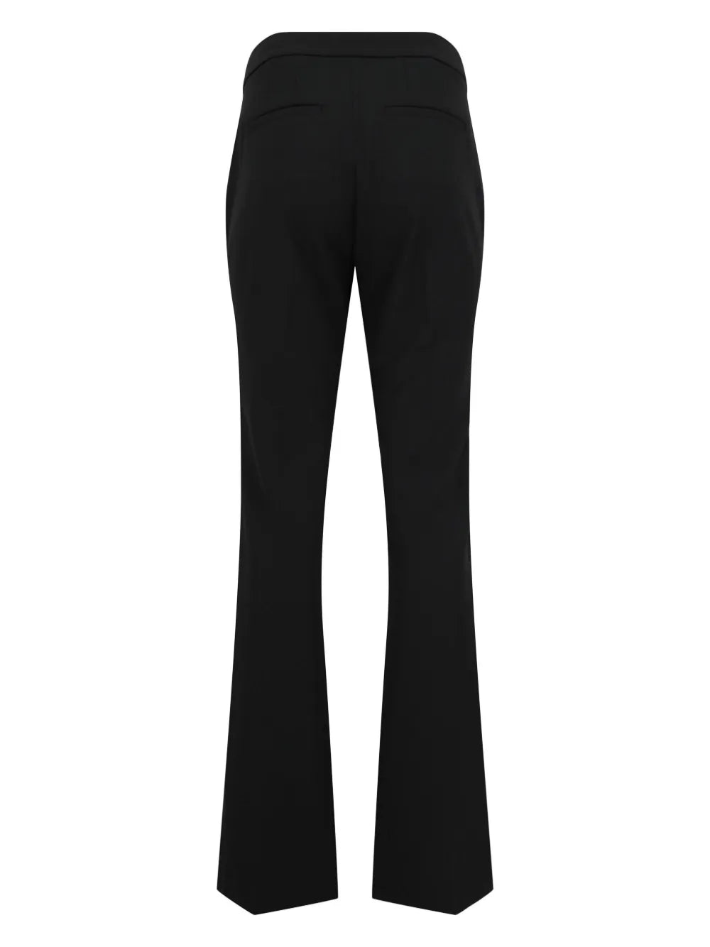 Mid-Rise Flared Trousers