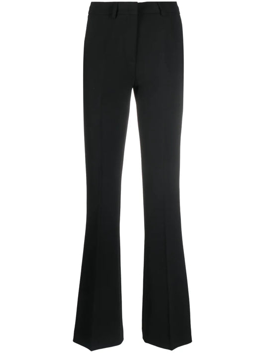 Crepe Flared Trousers