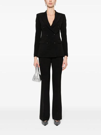 Crepe Flared Trousers