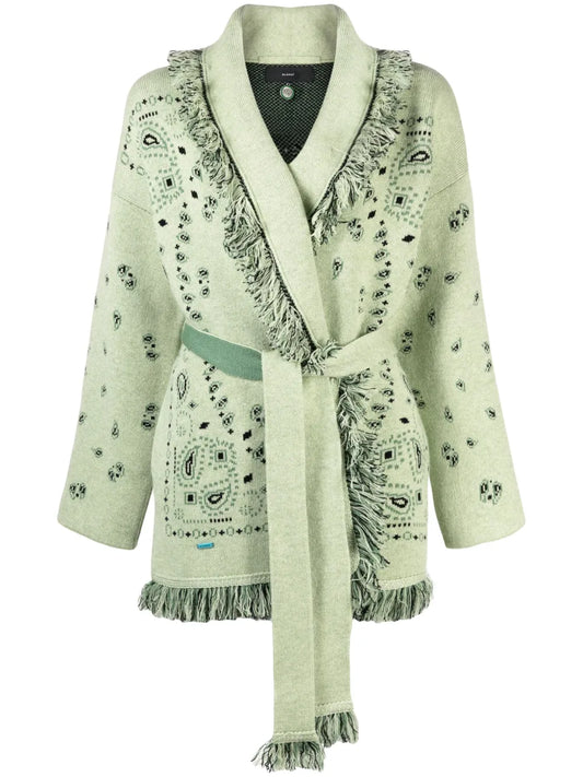 Bandana Jacquard Cardigan