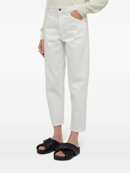 Cropped Straight-Leg Jeans