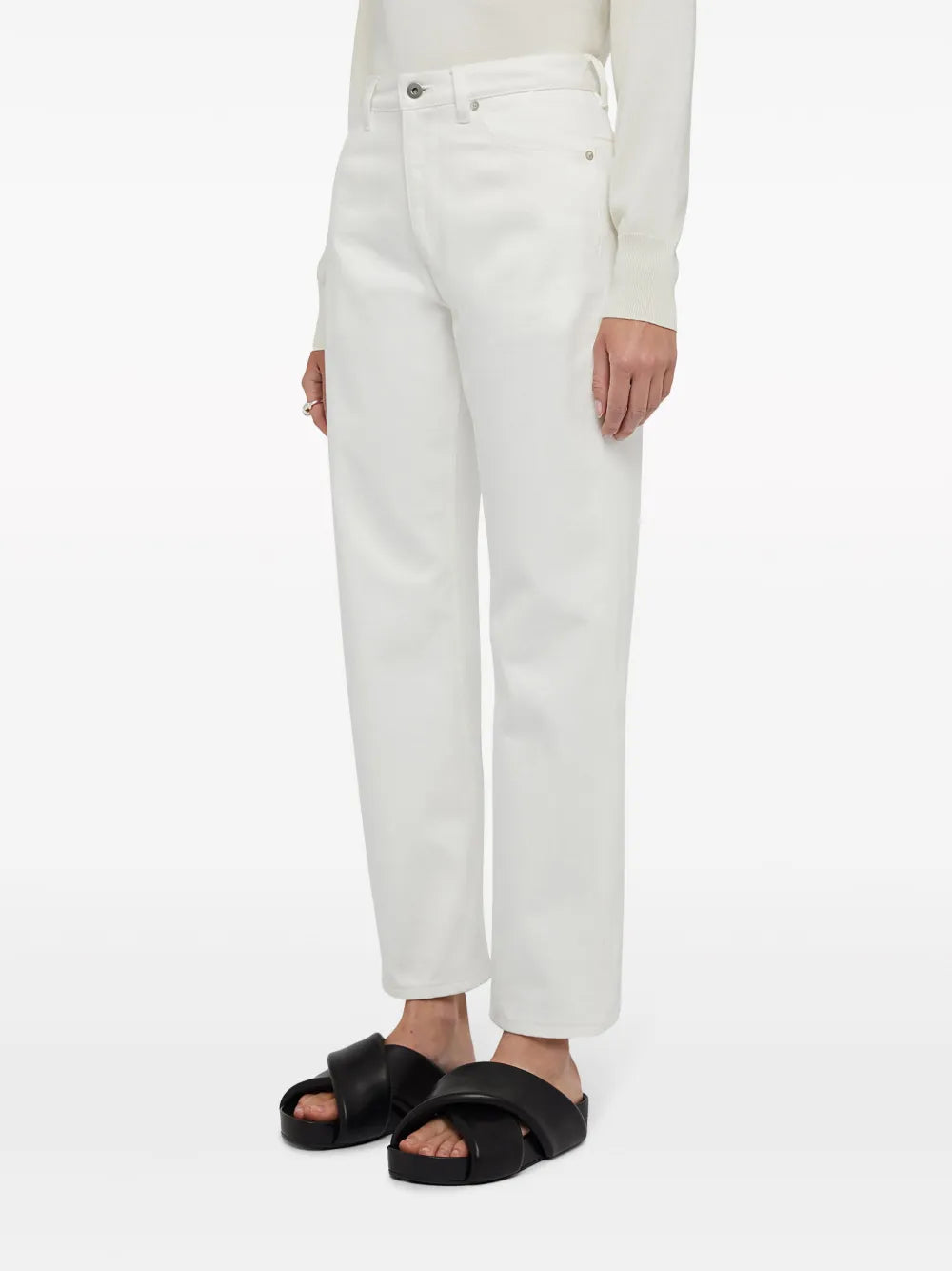 Cropped Straight-Leg Jeans