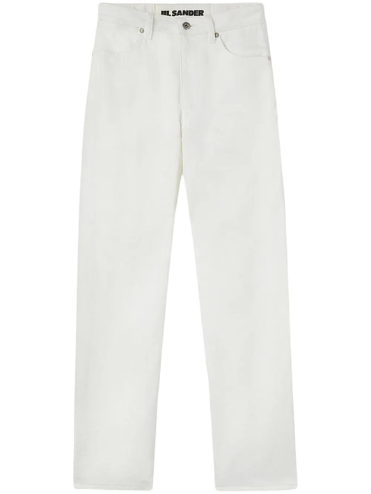 Cropped Straight-Leg Jeans
