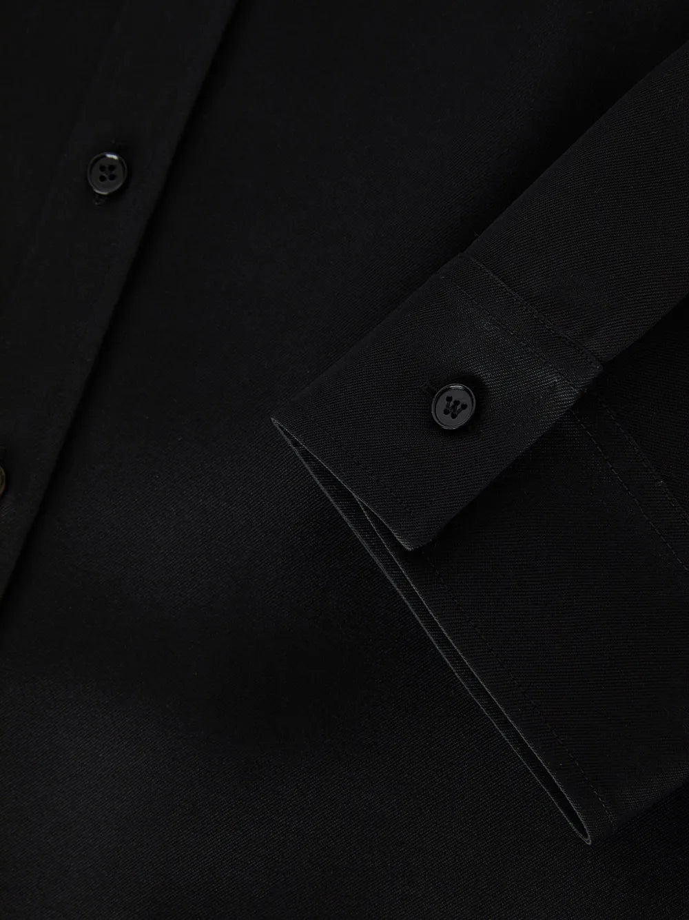 Wool Gabardine Long Shirt
