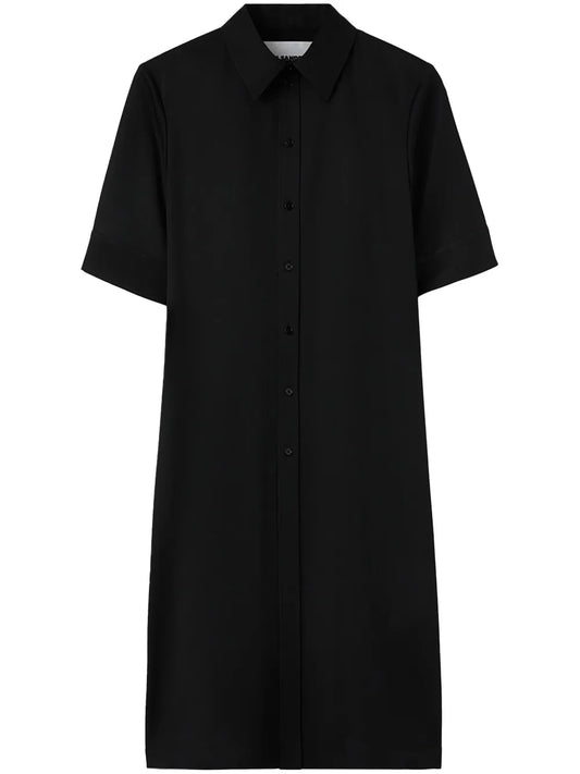 Wool Gabardine Long Shirt