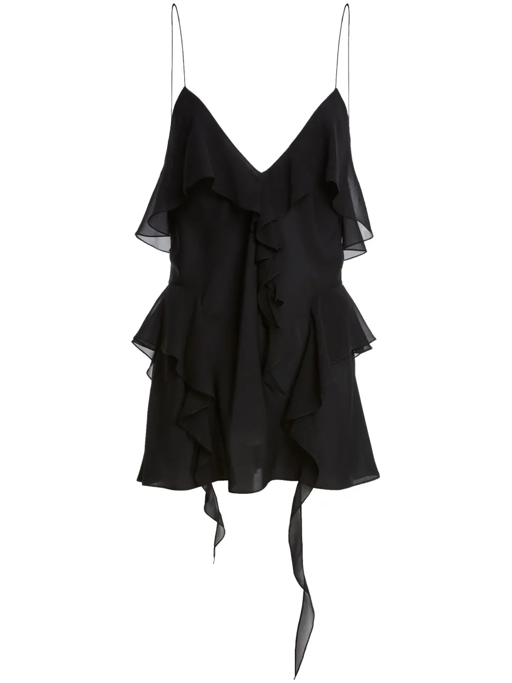 The Piet Ruffled Silk Top
