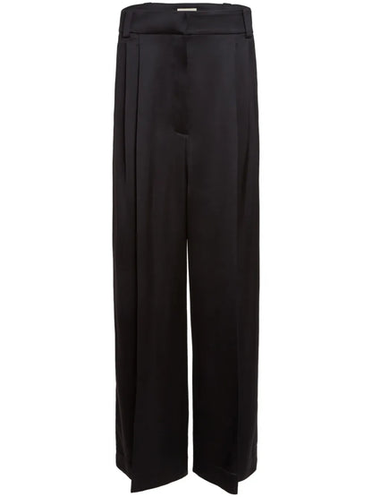 Simone Pleated Wide-Leg Trousers