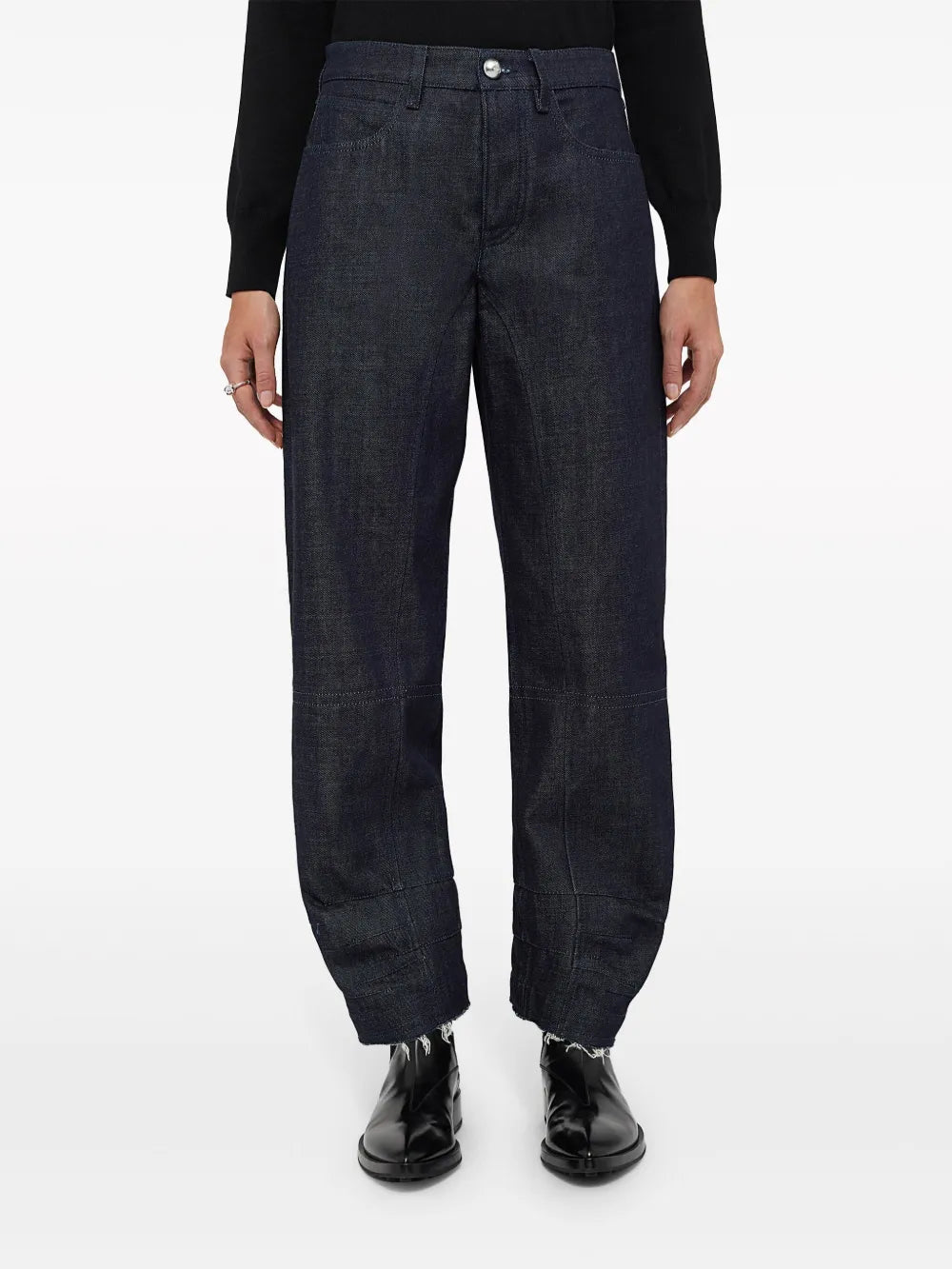 Cropped Tapered Jeans