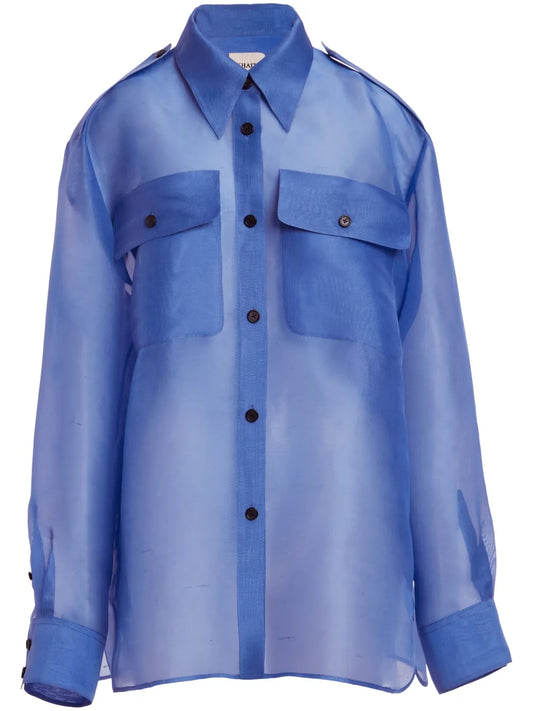 The Missa Silk-Organza Shirt