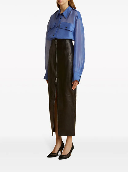 The Missa Silk-Organza Shirt
