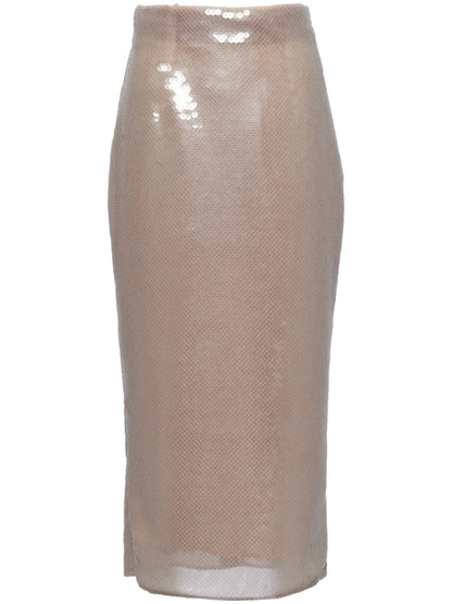Sequinned Midi Skirt