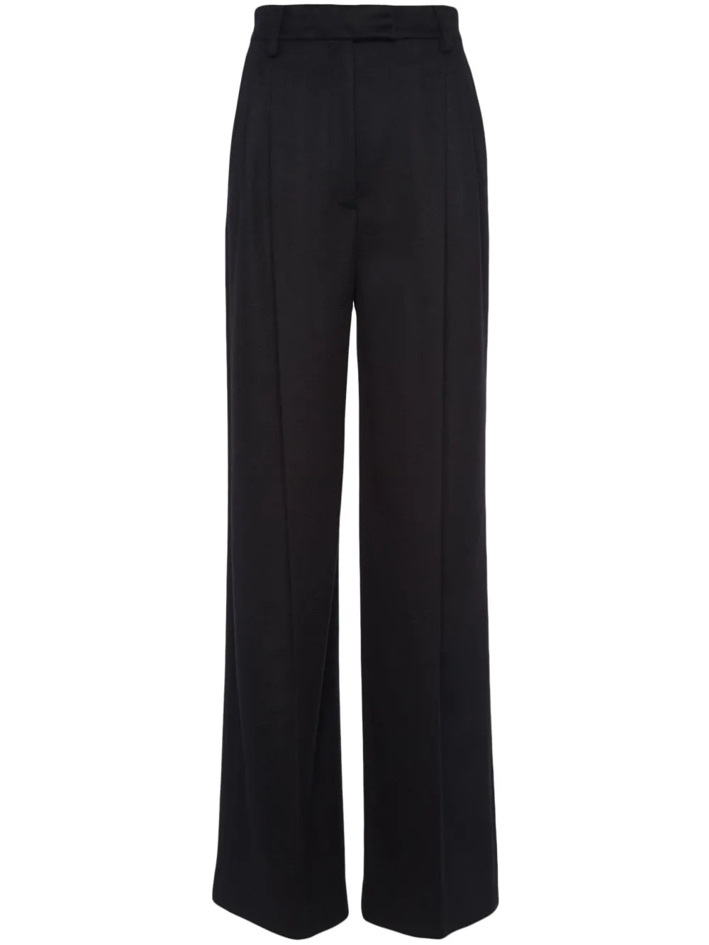 Feather-Trim Cashmere Trousers