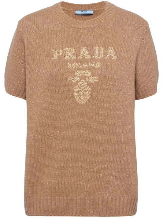 Logo-Intarsia Cashmere-Blend Jumper