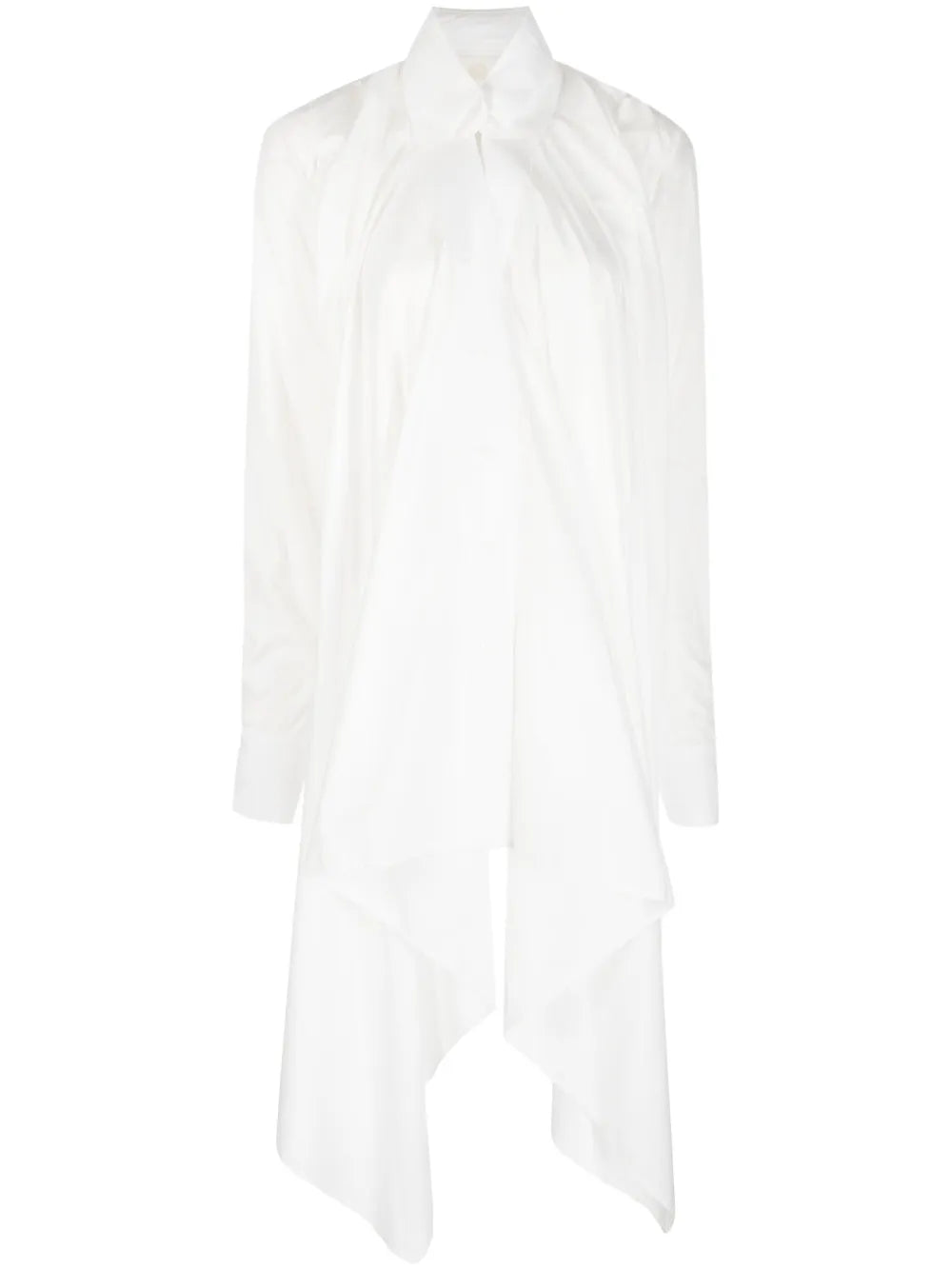 Asymmetric Poplin Shirt
