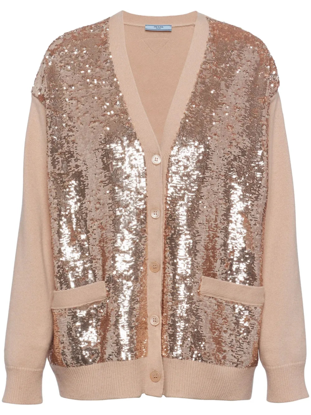 Sequin-Embellished Cardigan