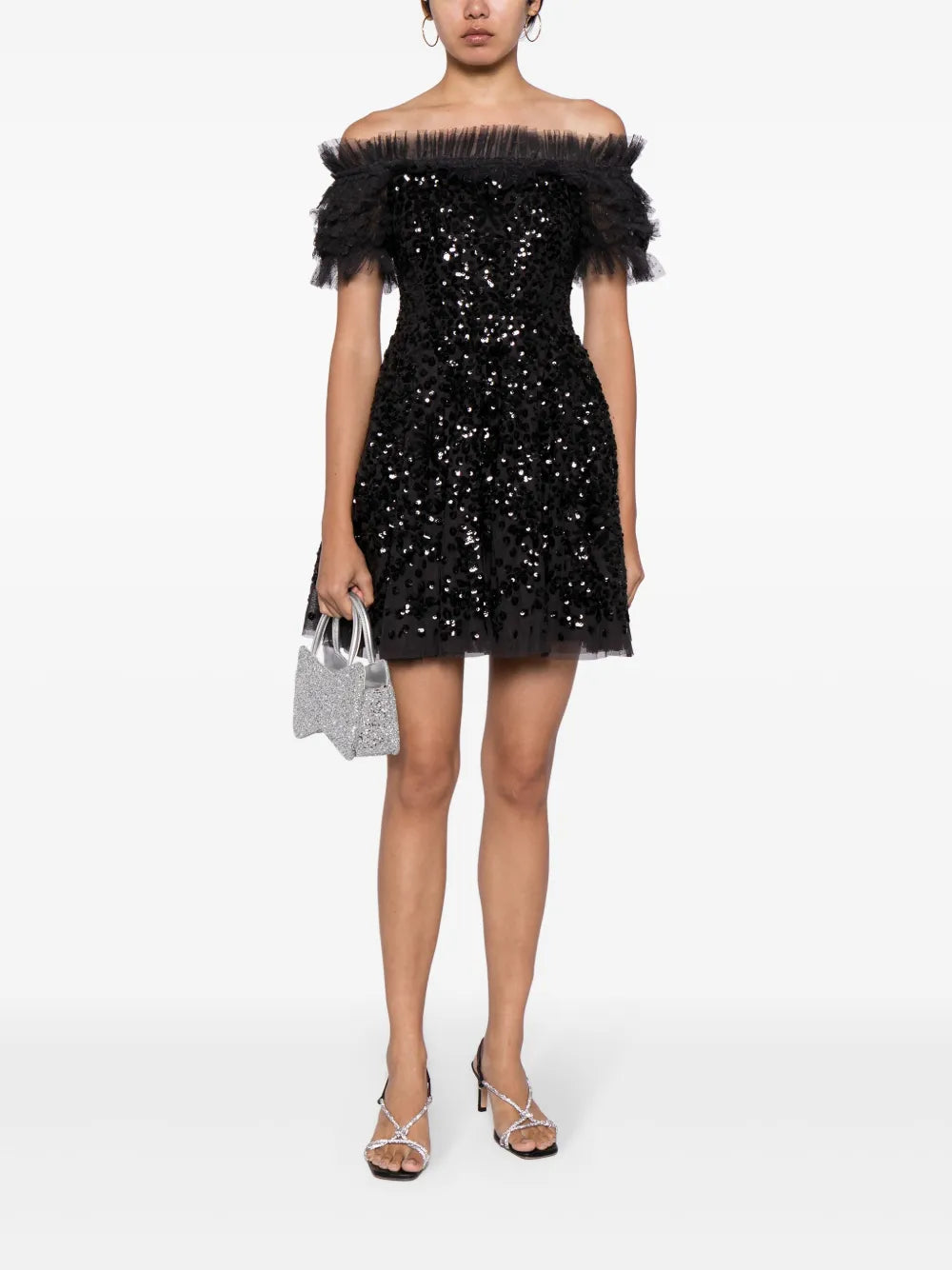 Wreath Sequinned Minidress