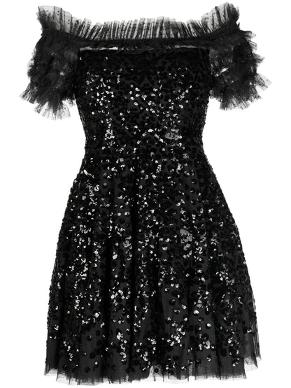 Wreath Sequinned Minidress