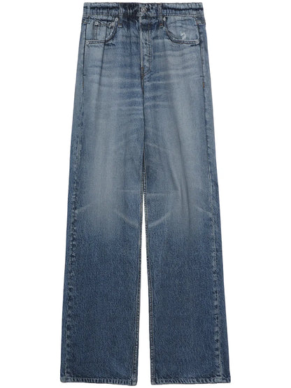Logan Mid-Rise Wide-Leg Jeans