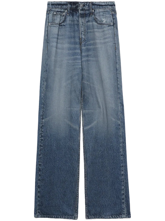 Logan Mid-Rise Wide-Leg Jeans