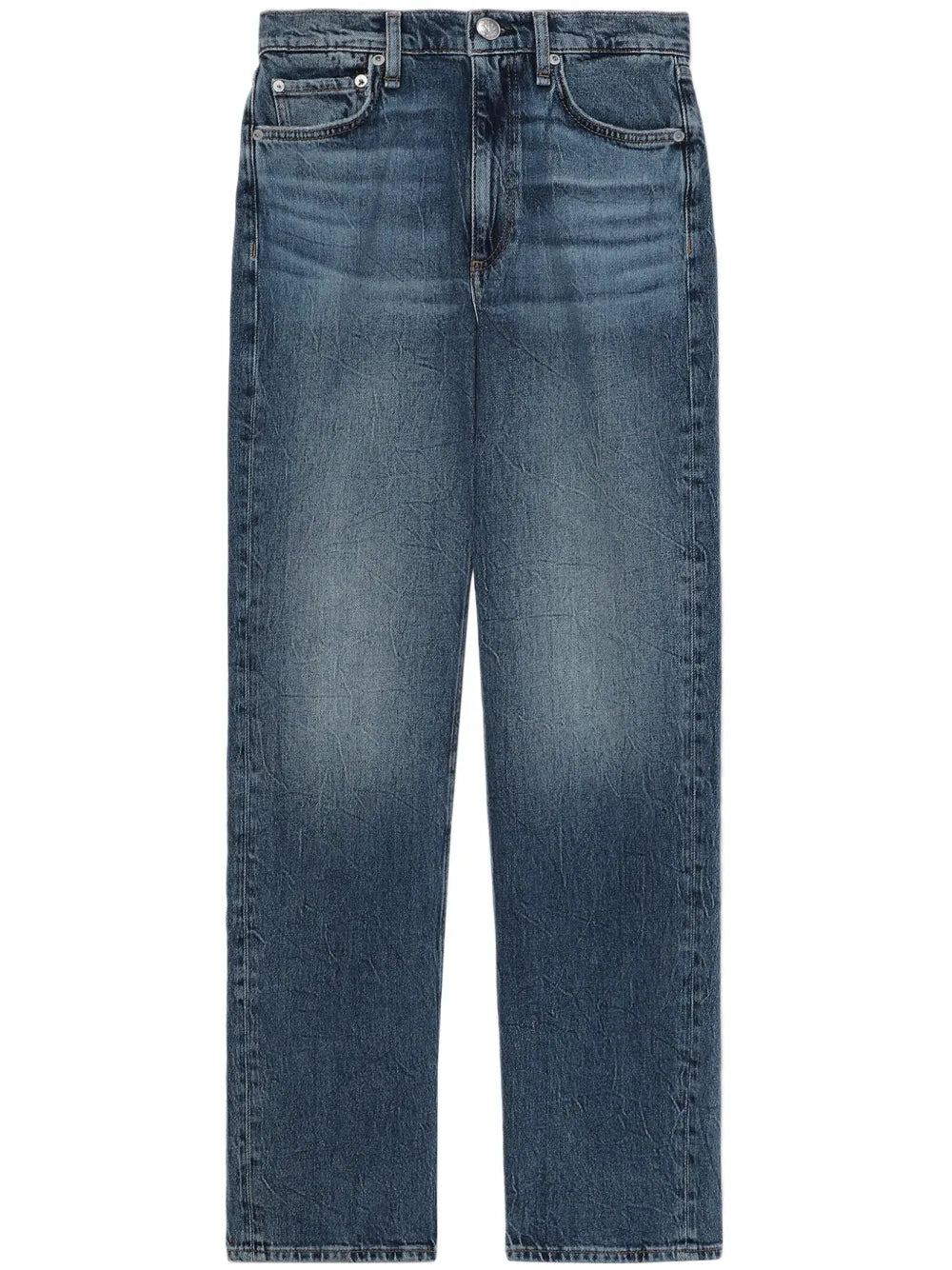 Harlow Mid-Rise Straight-Leg Jeans