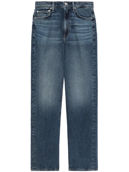 Harlow Mid-Rise Straight-Leg Jeans
