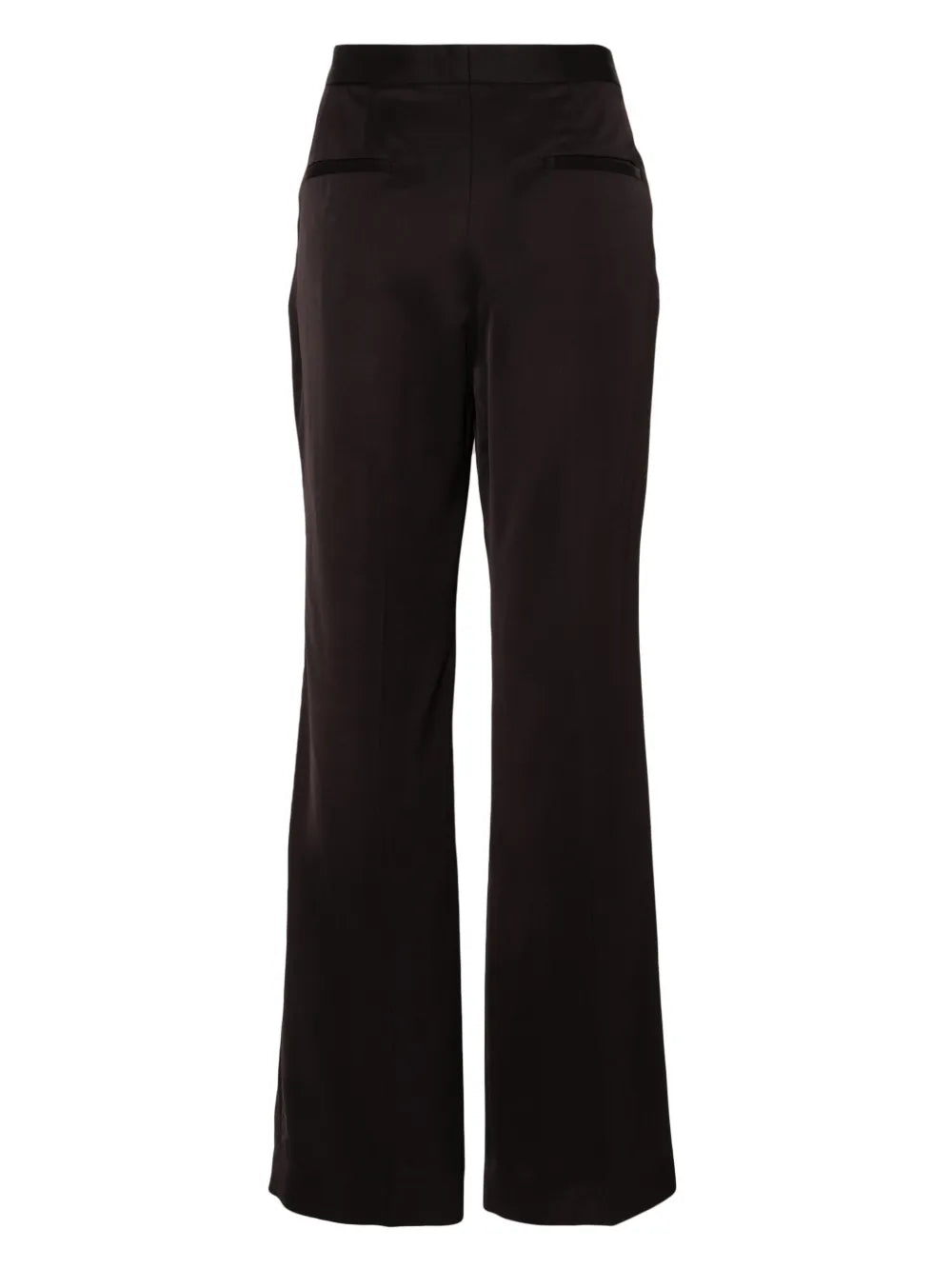 Pressed-Crease High-Waisted Trousers