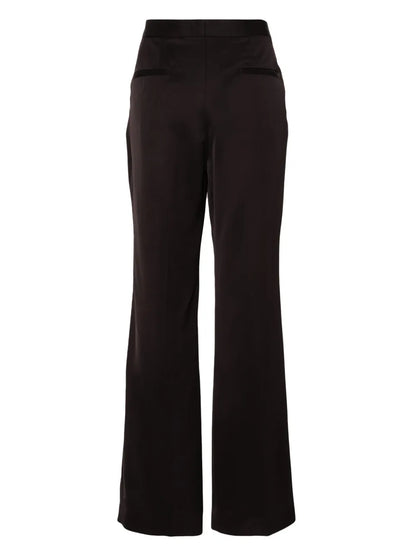 Pressed-Crease High-Waisted Trousers