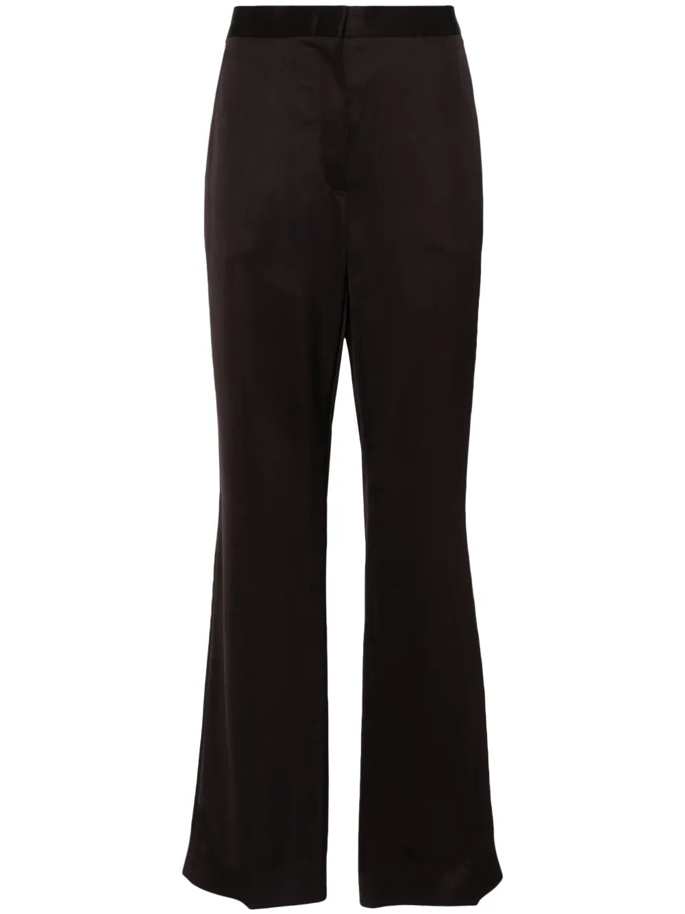 Pressed-Crease High-Waisted Trousers