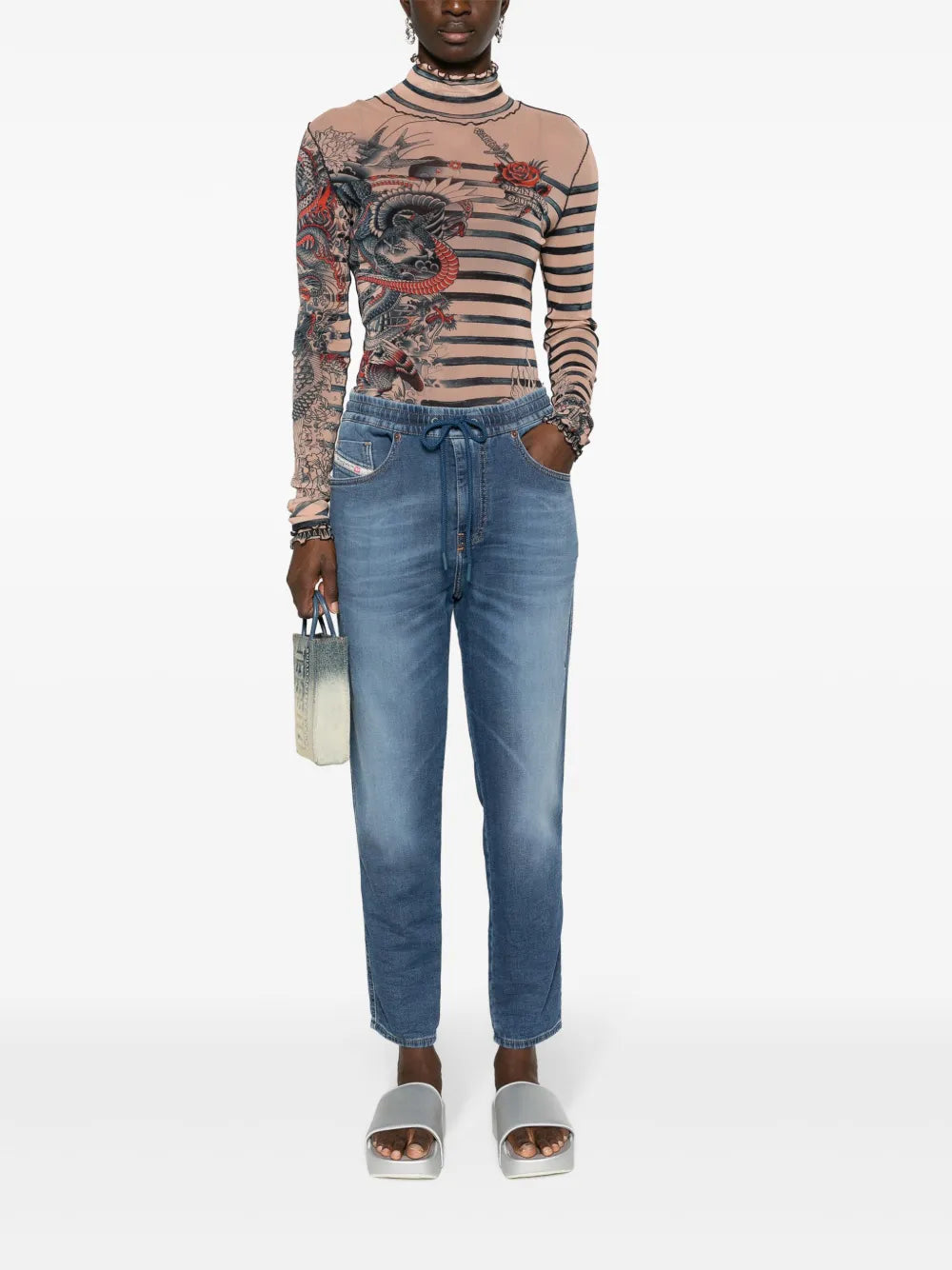 2041 D-Fayza Joggjeans® 068Hy Boyfriend Jeans