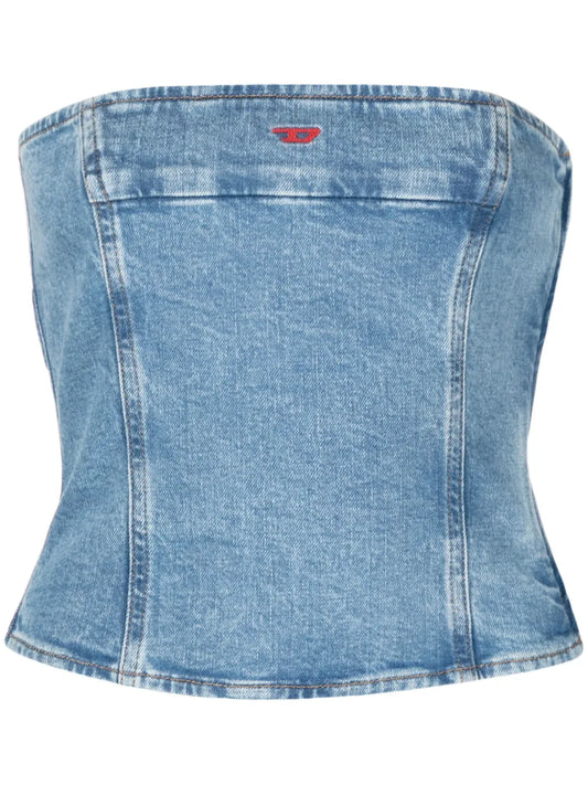 De-Ville Denim Bustier Top