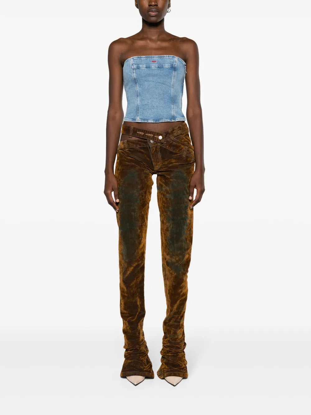 De-Ville Denim Bustier Top