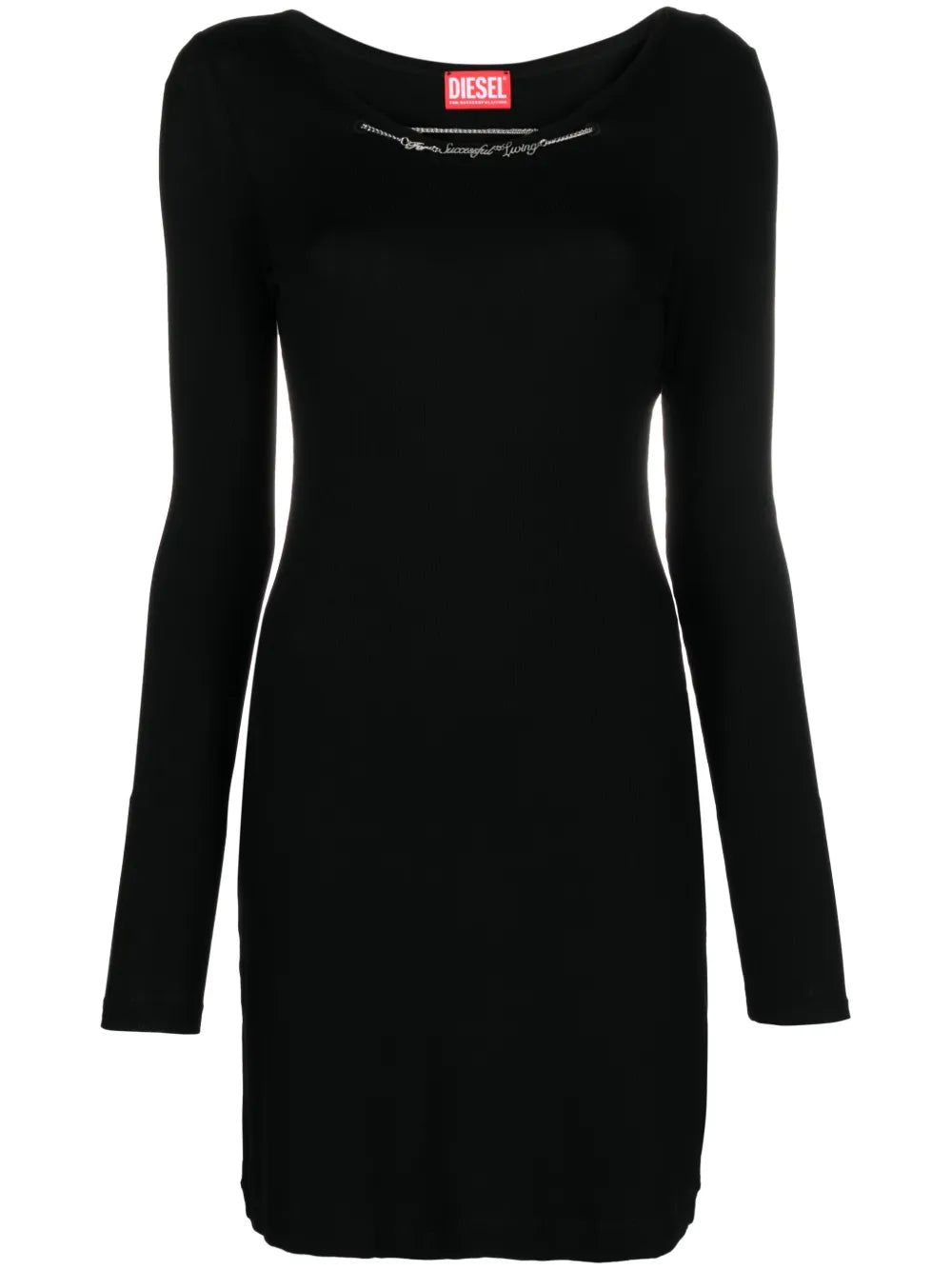D-Matic Ribbed-Knit Minidress