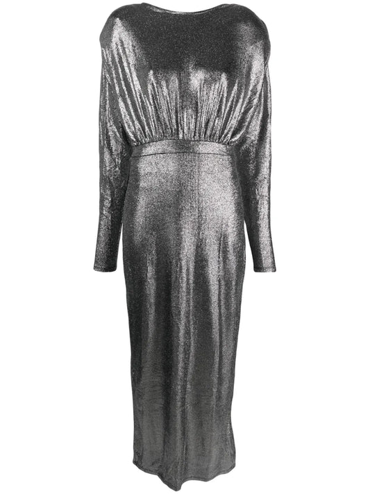 Eiragz Metallic Maxi Dress