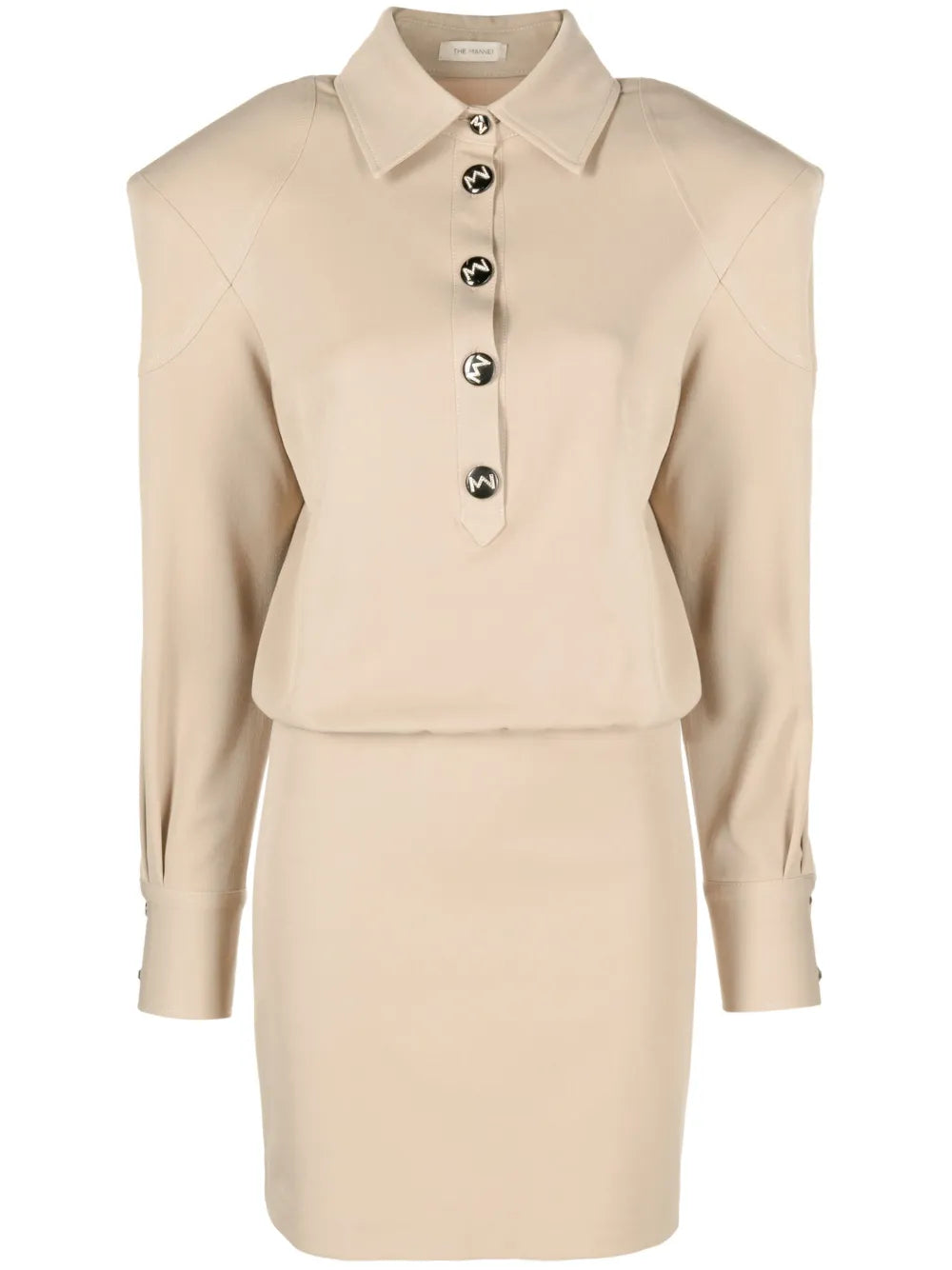 Nursu Shoulder-Pads Mini Dress