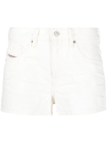 De-Yuba High-Waisted Denim Shorts