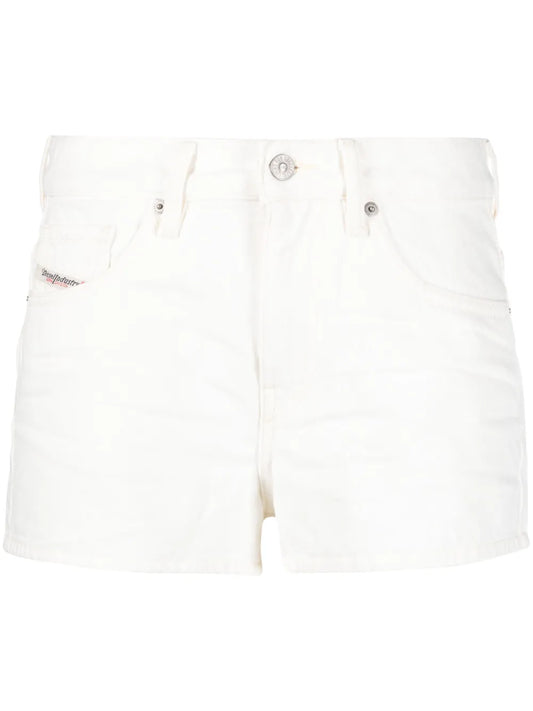 De-Yuba High-Waisted Denim Shorts