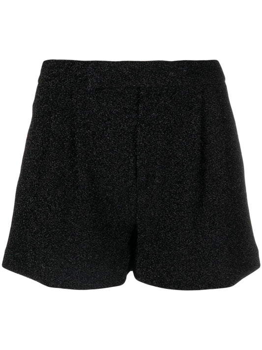 Lurex-Embellished Short Shorts
