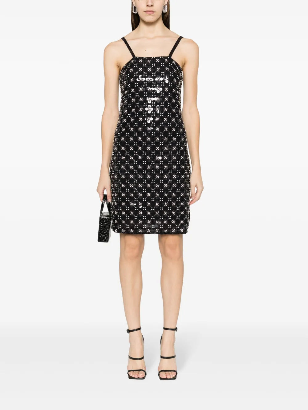 Ginny Rhinestone-Embellished Mini Dress
