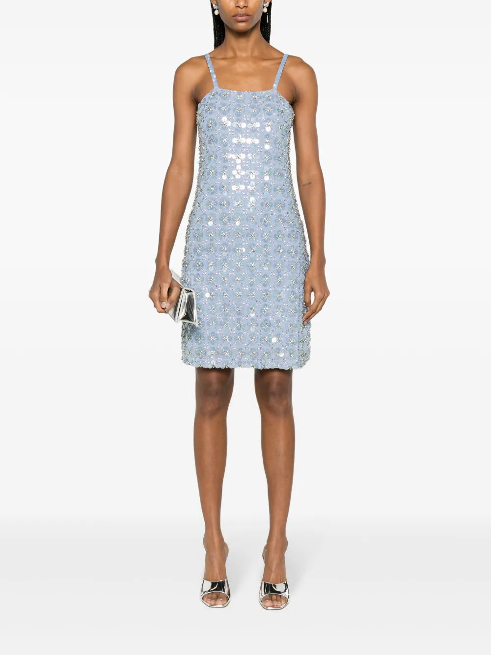 Ginny Rhinestone-Embellished Mini Dress