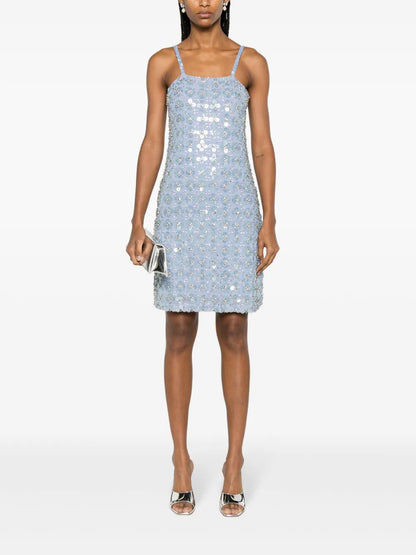 Ginny Rhinestone-Embellished Mini Dress